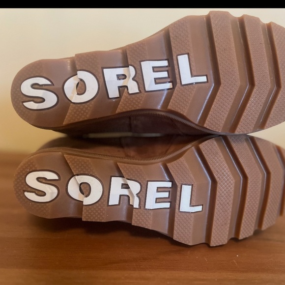Sorel Joan of Arctic Wedge Chelsea Boots Suede Brown Women’s 8 - Picture 5 of 5